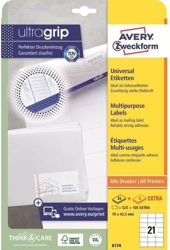 Produktbild Avery Universal-Etiketten