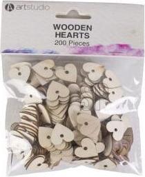 Actual product image Wooden heart decoration