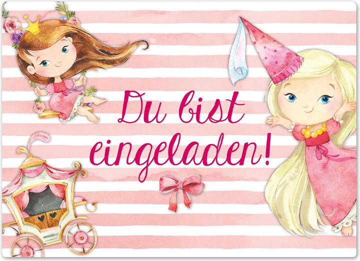 Immagine prodotto Papierdrachen 12 Biglietti d'invito di compleanno - Principessa (12 pz.)