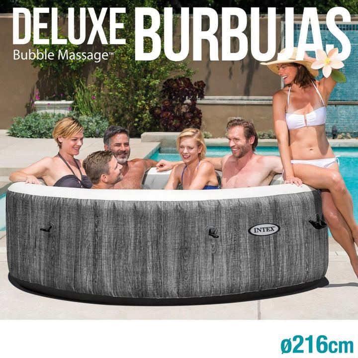 Produktbild Intex Pure SPA Bubble GreyWood XXL Deluxe (6 Pers.)