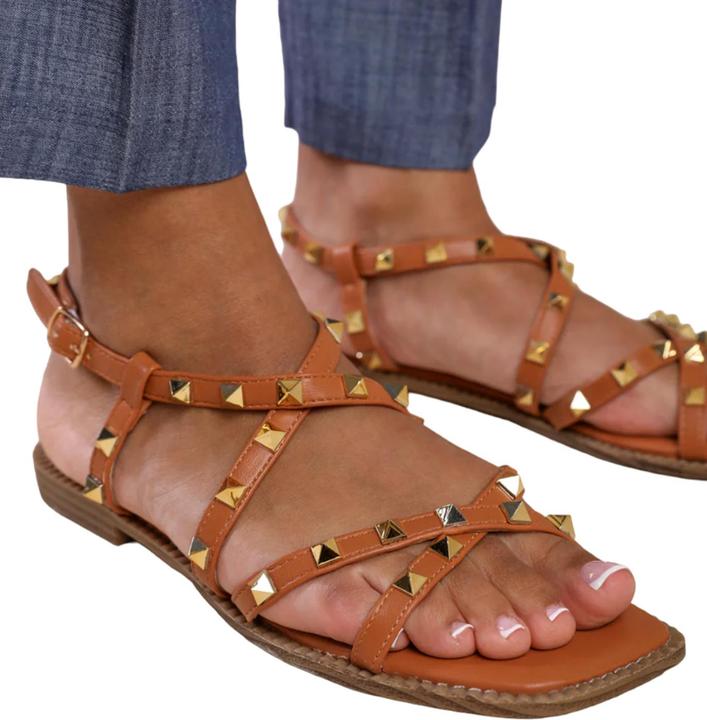 Where's That From Gladiatorensandalen Montana Mit Stollen PU (40)