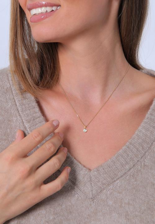 Immagine prodotto Elli con ciondolo in cristallo solitario (Argento 925, 45 cm)
