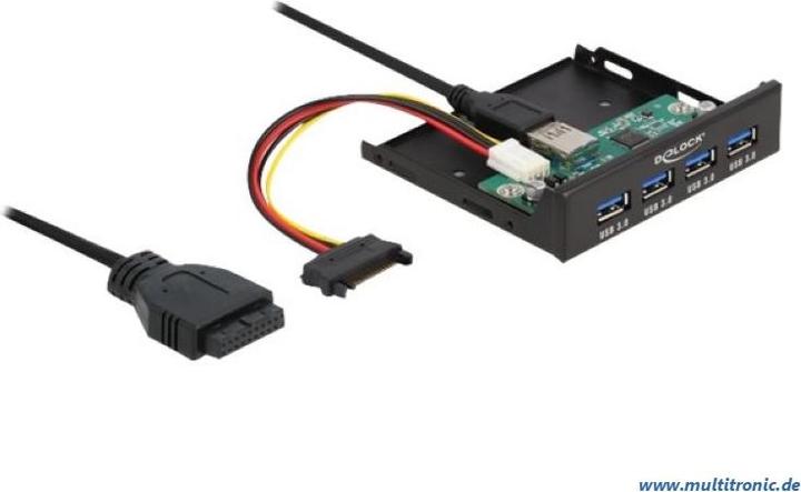 Actual product image Delock Internal 3.5? USB 3.2 Gen 1 Hub 4 Port (USB-A, 4 Ports)