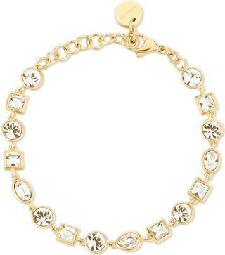 Brosway - Luxury gold-plated bracelet with clear crystals Symphonia BYM169