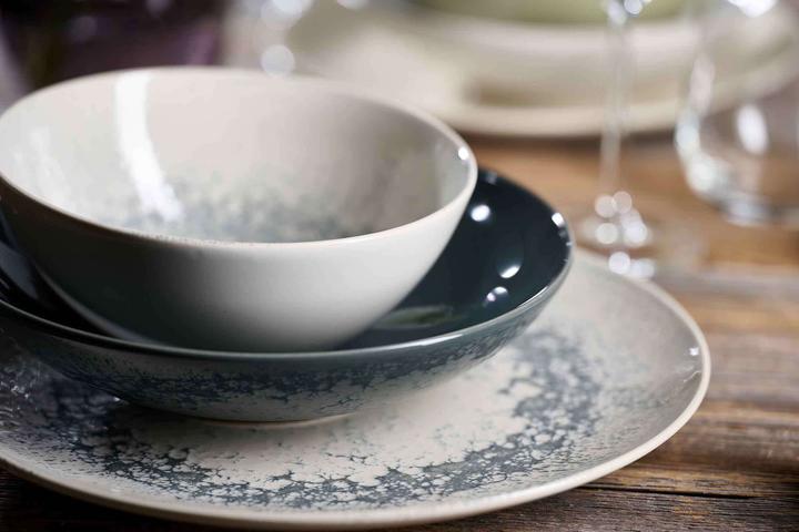 Actual product image Ritzenhoff & Breker CECINA GRAPHIT dinner plate, 260 mm made of stoneware, dishwasher-safe, with coloured glaze (1 x, 26 cm)