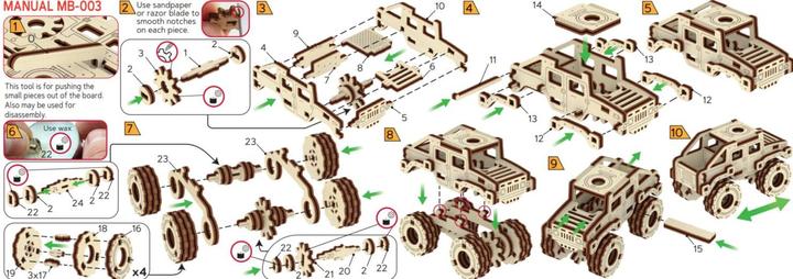 Produktbild WoodenCity Army Truck