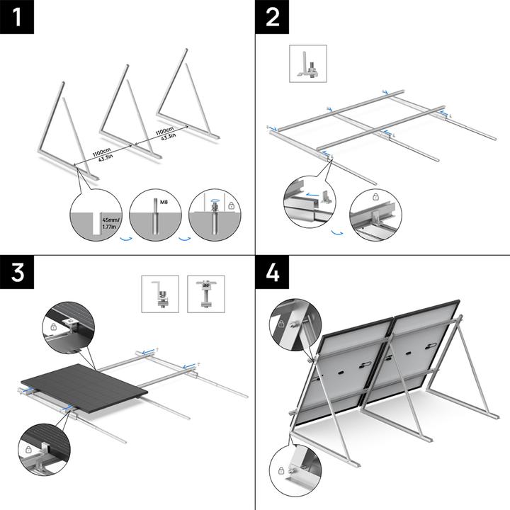 Actual product image EcoFlow Adjustable Tilt Mount Bracket