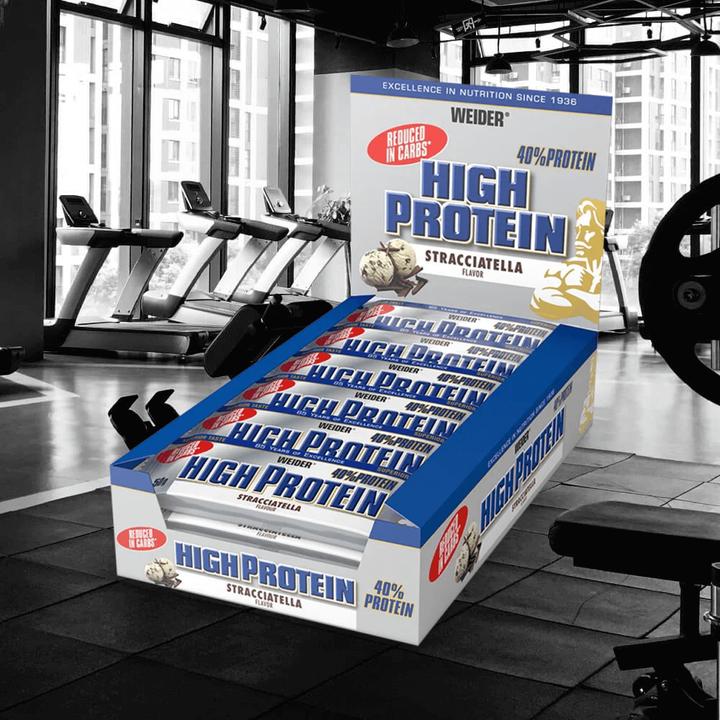 Produktbild Weider High Protein Riegel (Stracciatella, 1 Stk., 1200 g)