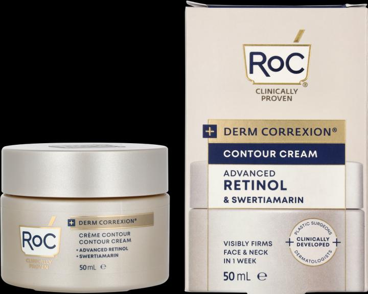 Productafbeelding Roc Derm Correxion Contour Crème voor Gezicht Hals en Kaaklijn Zichtbare Verstevigende Gezichtslift (50 ml)