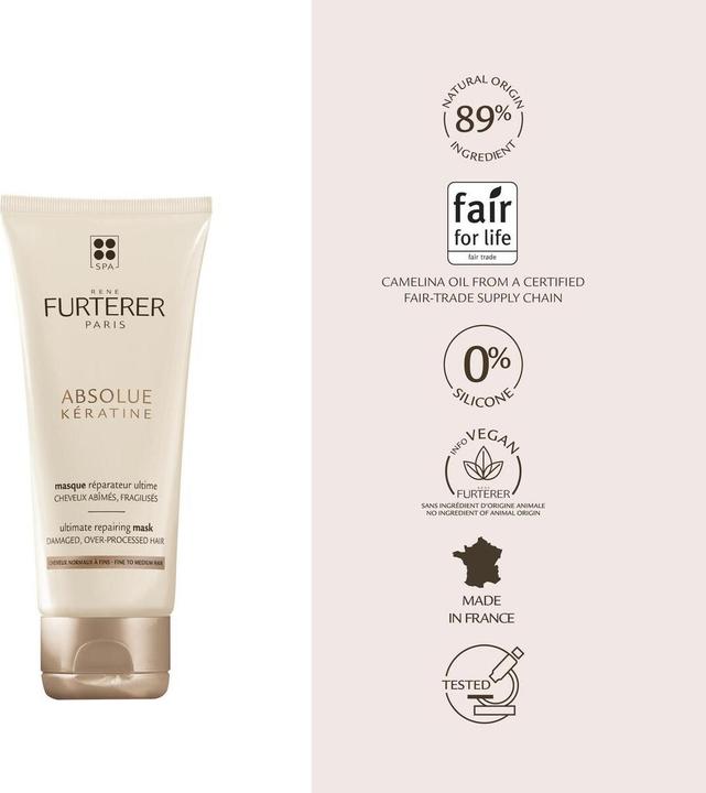 Immagine prodotto Rene Furterer Maschera Absolue Kératine, 100 ml (100 ml)