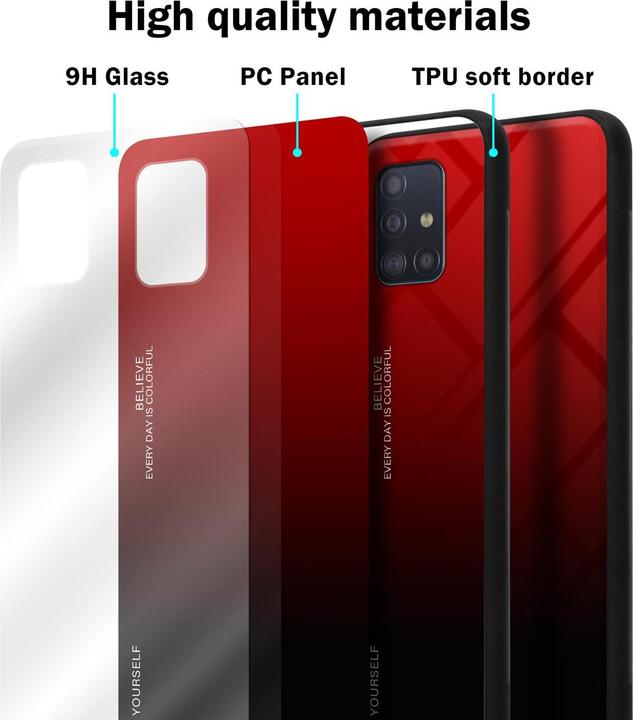 Immagine prodotto Cadorabo Copertura in vetro TPU 2 colori (Samsung Galaxy M40s)