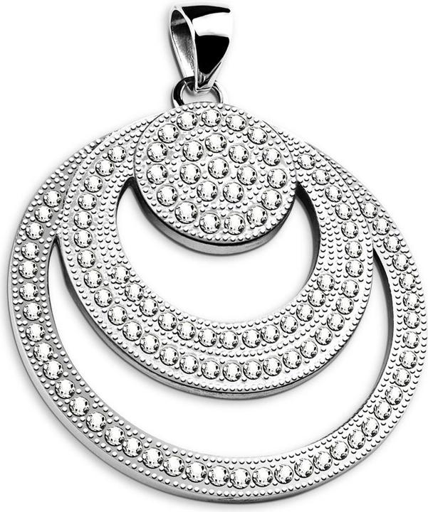 Star Piercing Anhänger silber drei Kreise (Chirurgenstahl 316L)