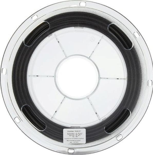 Actual product image Polymaker PolyMide PA12-CF Black 2.85mm 500g (Nylon, Carbon, 2.85 mm, 500 g, Black)