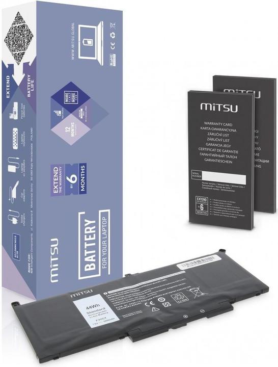 Actual product image Mitsu BATTERY BC/DE-E7390 (DELL 5800 MAH 44 WH) - Battery (4 Cells, 5800 mAh)