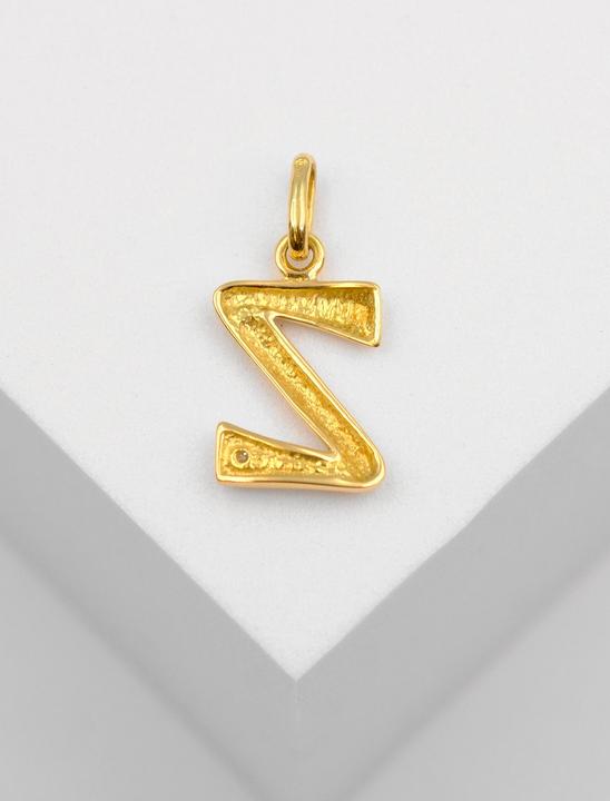 Image du produit Muau Lettre (750, Or blanc, Or jaune 18 K)