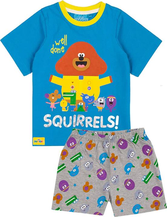 Actual product image Hey Duggee Well Done Squirrels pyjamas with shorts for boys (104)