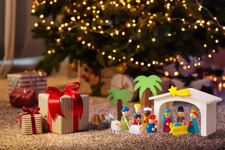Produktbild Weihnachtskrippe aus Holz