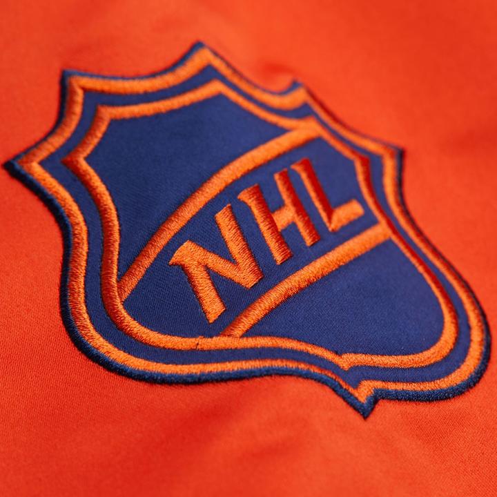 Immagine prodotto Mitchell & Ness M&N Heavyweight Satin Jacket NHL Edmonton Oilers - L (L)