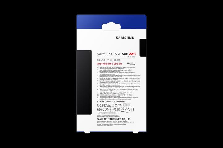 Actual product image Samsung 980 Pro with Heatsink (1000 GB, M.2 2280)