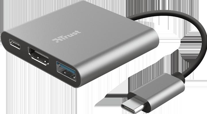 Immagine prodotto Trust Dalyx - USB 3.2 Gen 1 (3.1 Gen 1) Type-C - HDMI - USB 3.2 Gen 1 (3.1 Gen 1) Type (USB-C, 3 Porti)