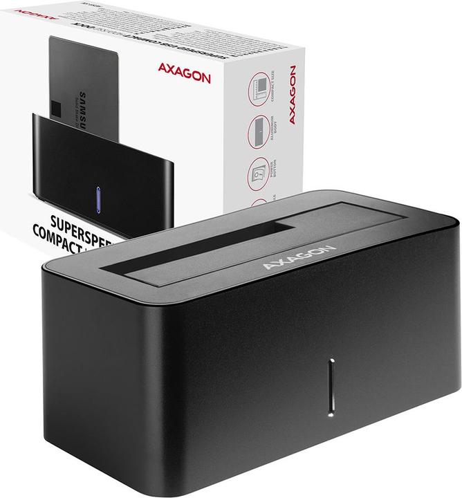 Immagine prodotto Axagon ADSA-SN Storage Drive Docking Station USB 3.2 Gen 1 (3.1 Gen 1) Type-A Nero (2.5", 3.5")