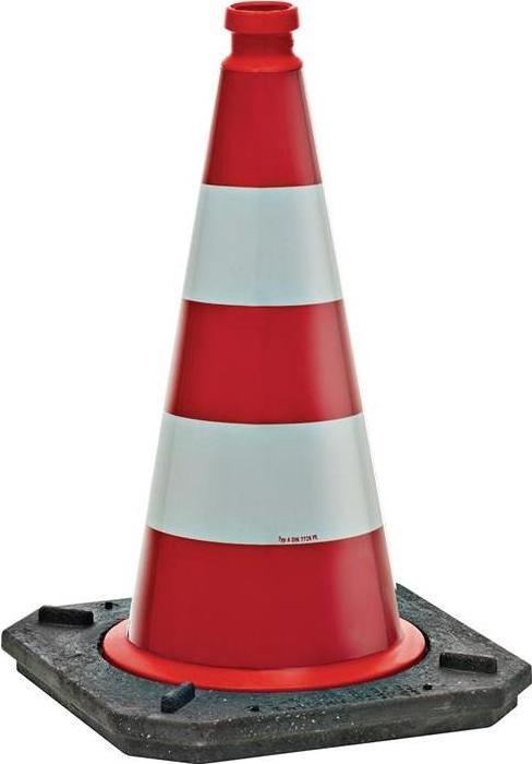 Produktbild Wemas Leitkegel Höhe 510 mm 2-teilig Folienart RA2B Folie Gewicht 2,9 kg