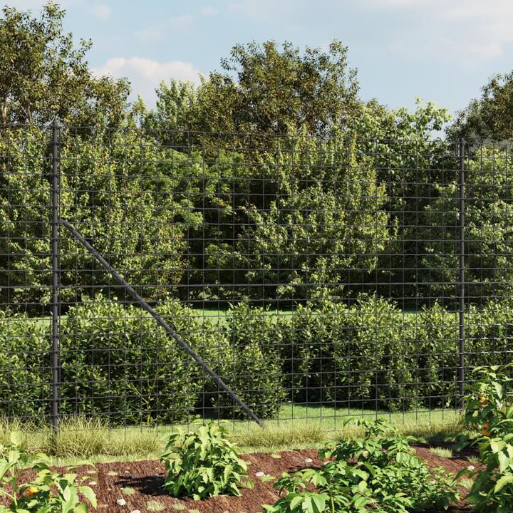 Produktbild VidaXL Maschendrahtzaun Anthrazit 2,2x10 m Verzinkter Stahl