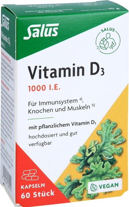 Salus Vitamin D3 1000 Vital Kapseln (60 Stück, Kapseln, 32 g)