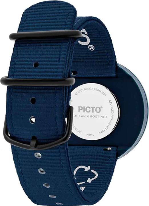 Immagine prodotto Picto R44001-R001 Orologio Unisex Ghost Nets Navy Blue 40mm 5ATM (Orologio da polso analogico, 40 mm)