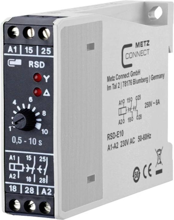 Produktbild Metz Connect 11016005270317 RSD-E10 Stern-Dreieck-Relais 230 V/AC 1 St. 2 Wech