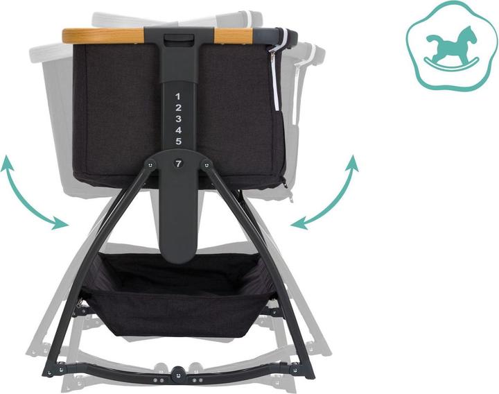 Produktbild Fillikid Beistellbett Scandic grau melange