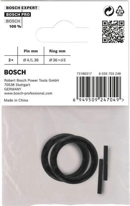 Produktbild Bosch Professional Zubehör Set mit Haltering und Stift für PRO Impact Steckschlüsseleinsatz 3/4", 4-tlg.