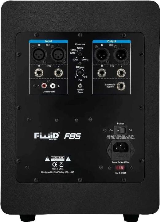 Actual product image Fluid Audio F8S - Aktywny 8 subwoofer kompaktowy (Subwoofer active, 1 pc., 1x 200 W)