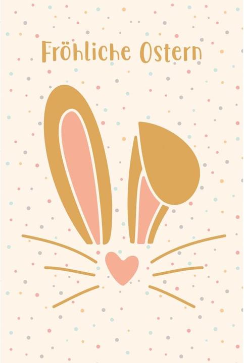 Produktbild ABC Grusskarte Frohe Ostern, Orange (1 Stk.)