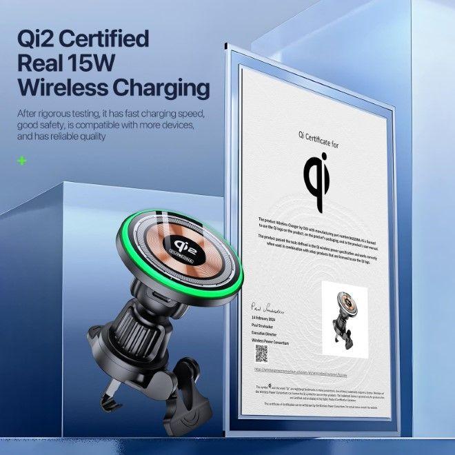 Image du produit Duzzona Chargeur de voiture sans fil V5 Series Qi2
