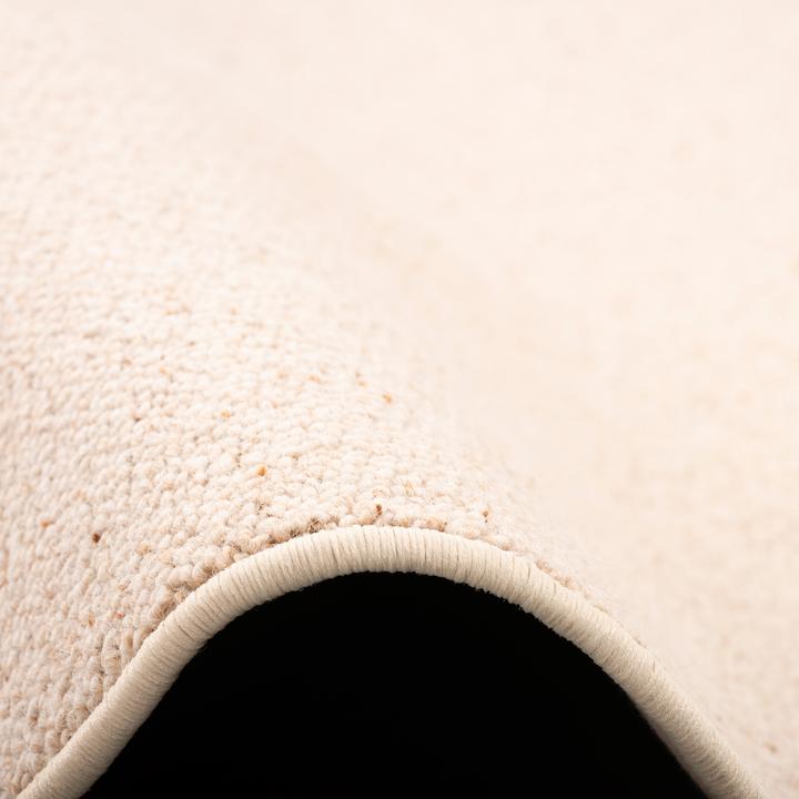 Produktbild Berber Natur Teppich Wolle Rund (133 x 133 cm)