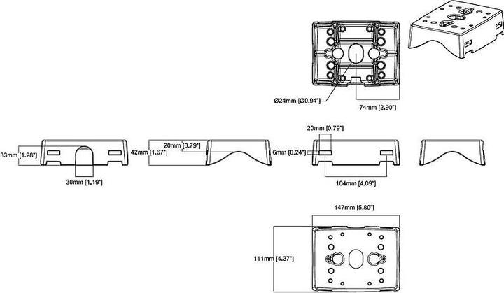 Image du produit Axis Support de mât T91B47 100-410mm (Kit de montage)