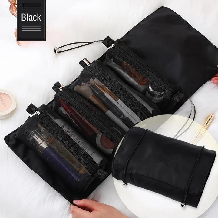Only-Bags.Store Abnehmbare vier in einem Make-up Tasche Portable Travel, grosse Kapazität Kosmetik Lagerung Waschen