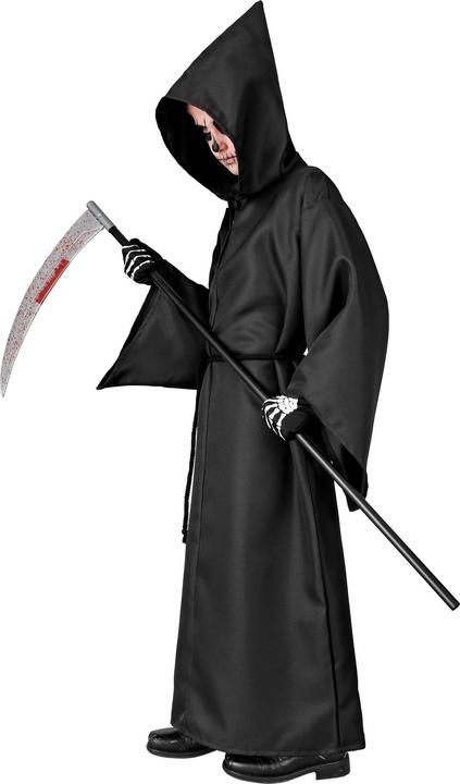 Image du produit Widmann Costume pour enfants Robe squelette avec capuche, ceinture (128)