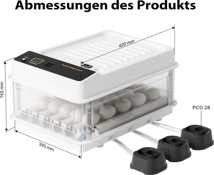 Actual product image Fudajo Egg Incubator for 36 Eggs Machine Hatchery Automatic Turning Chicken