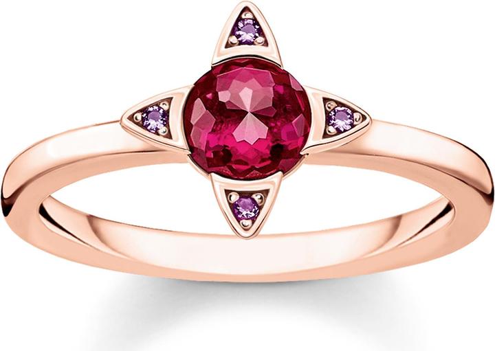 Thomas Sabo Ring Farbige Steine rosé