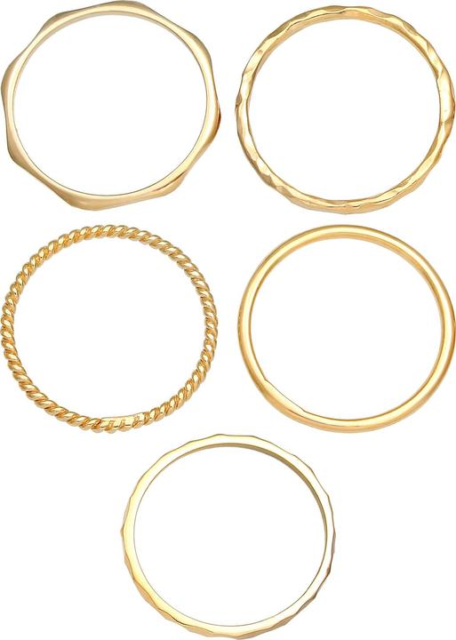 Actual product image Elli Band Ring, Geo, Ring Set (64, 925 Silver)