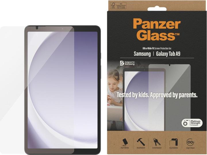 PanzerGlass Ultra-Wide Fit Sam Tab A9 Screen Protection 7344 (1 Piece, Galaxy Tab A9)