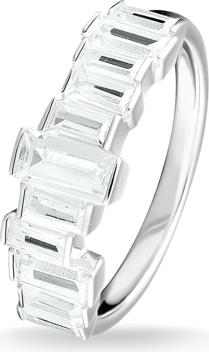 Immagine prodotto Thomas Sabo Anello pietre bianche taglio baguette (54, 925 Argento)