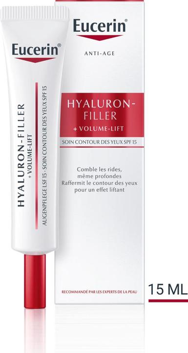 Eucerin HYALURON-FILLER + VOLUME-LIFT Augenpflege LSF 15 (Crème, 15 ml)