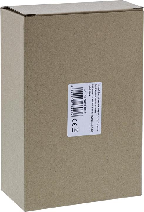 Immagine prodotto InLine Scatola di giunzione a montaggio superficiale per 4 jack RJ45 Keystone