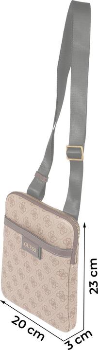 Image du produit Guess Vezzola, Textile Crossbody Bag, Brown, 19 x 24 x 2cm, For Men