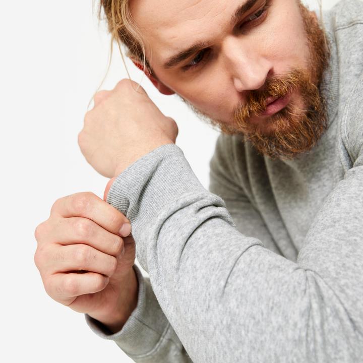 Immagine prodotto Domyos Felpa da uomo in caldo cotone - grigio (3XL)