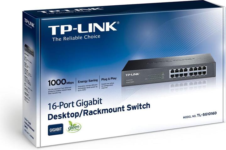 Produktbild TP-Link Tl-Sg1016d (16 Ports)