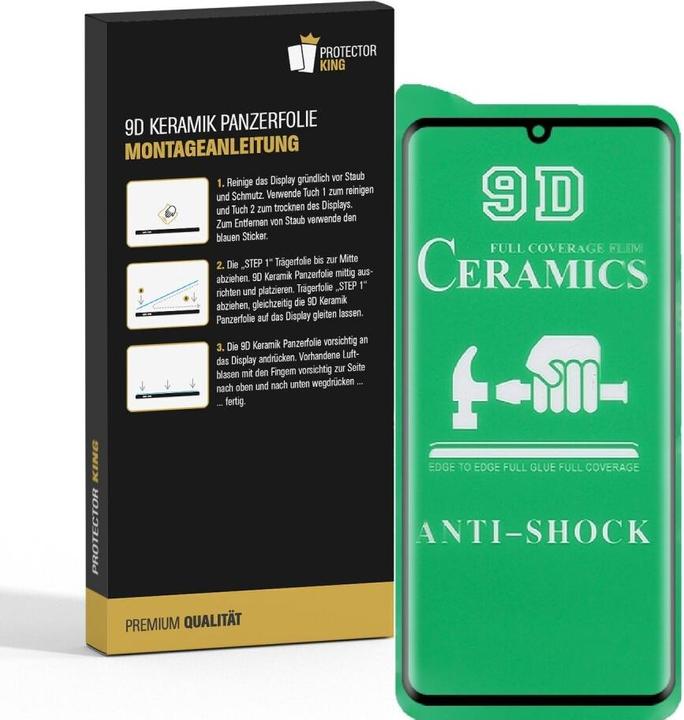 Actual product image Protectorking 3x Ceramic-Glass Full Cover HD Klar (3 Piece, Xiaomi Redmi Note 10 Pro)